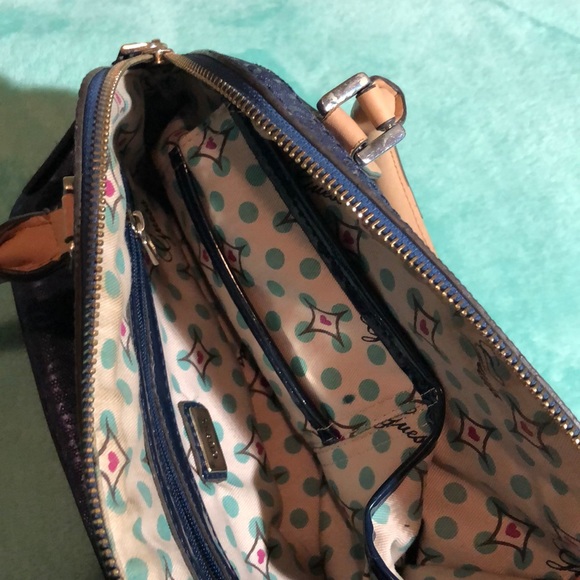 GUESS [Vintage] Blue Bag - Picture 5 of 10